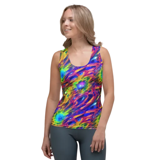 Orbiting Fever on a Women's Tank Top