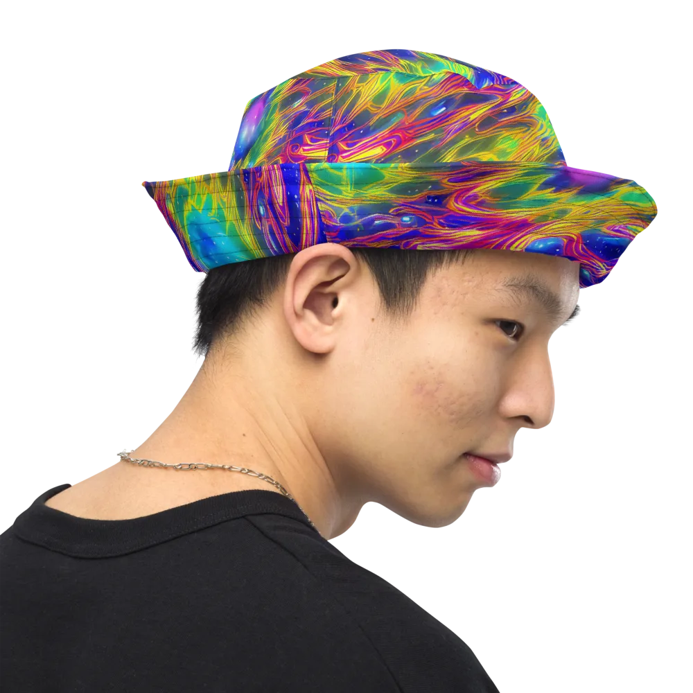 Orbiting Fever on Reversible Bucket Hat — Right Outside