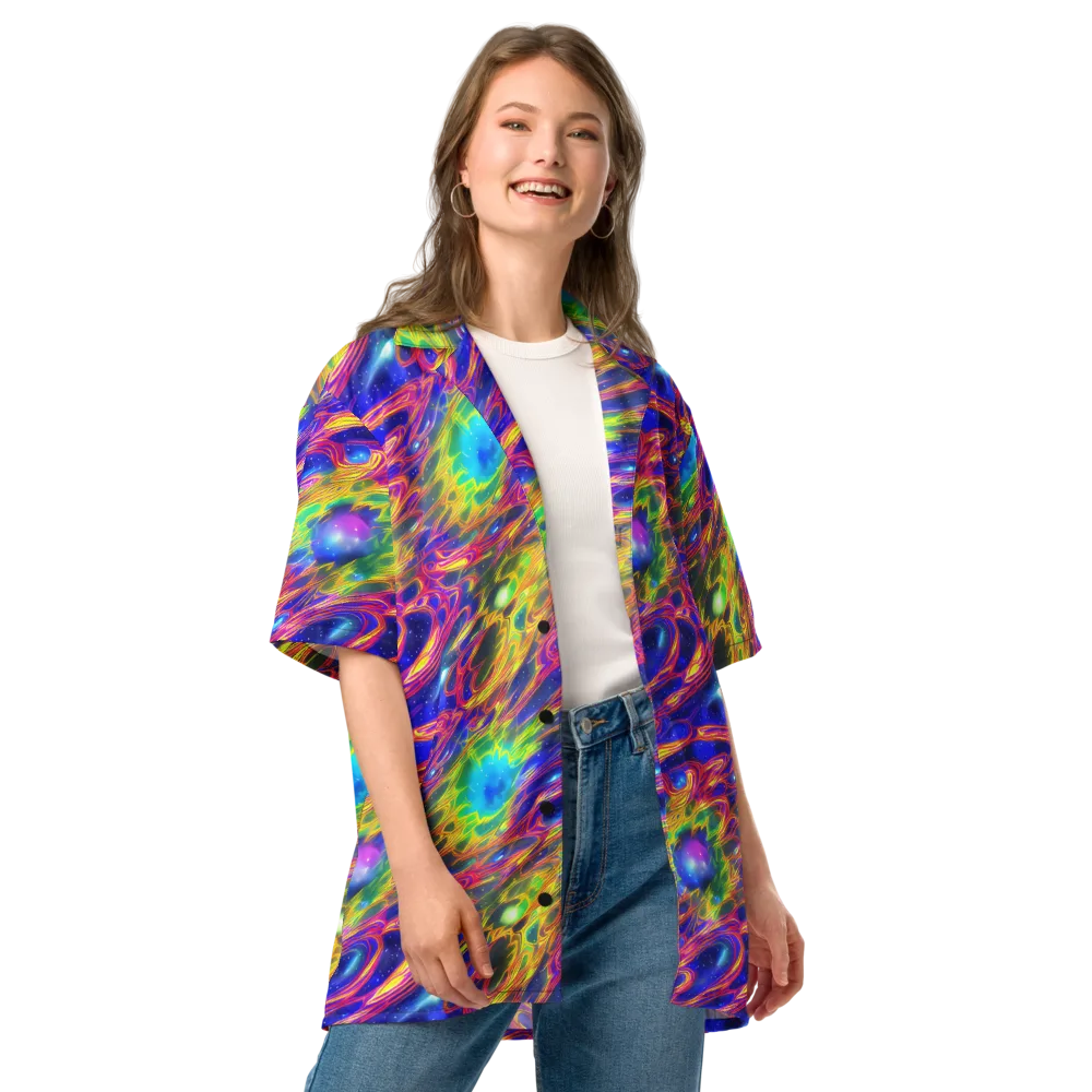 Orbiting Fever on Button Shirt — Front