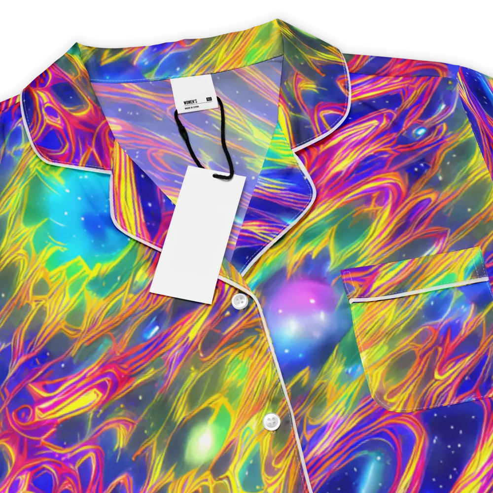 Orbiting Fever on Women's Short Sleeve Pajama Top — Product details