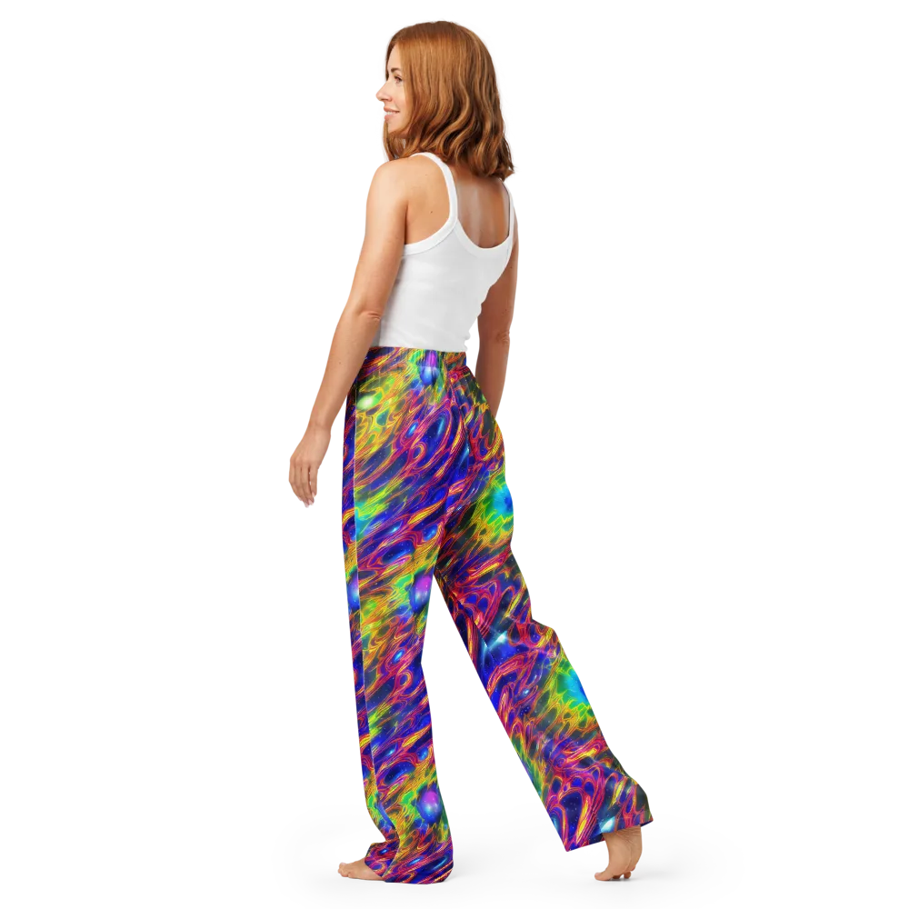 Orbiting Fever on Women's Pajama Pants — Back