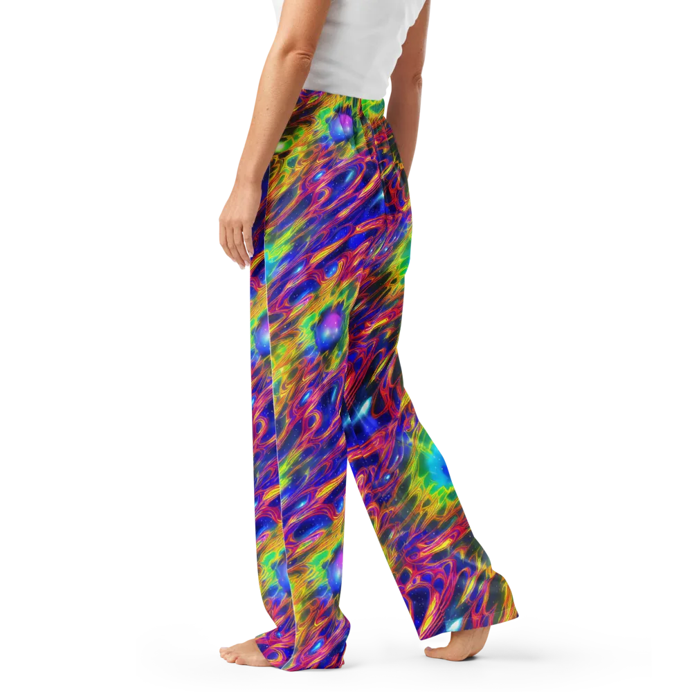 Orbiting Fever on Women's Pajama Pants — Left