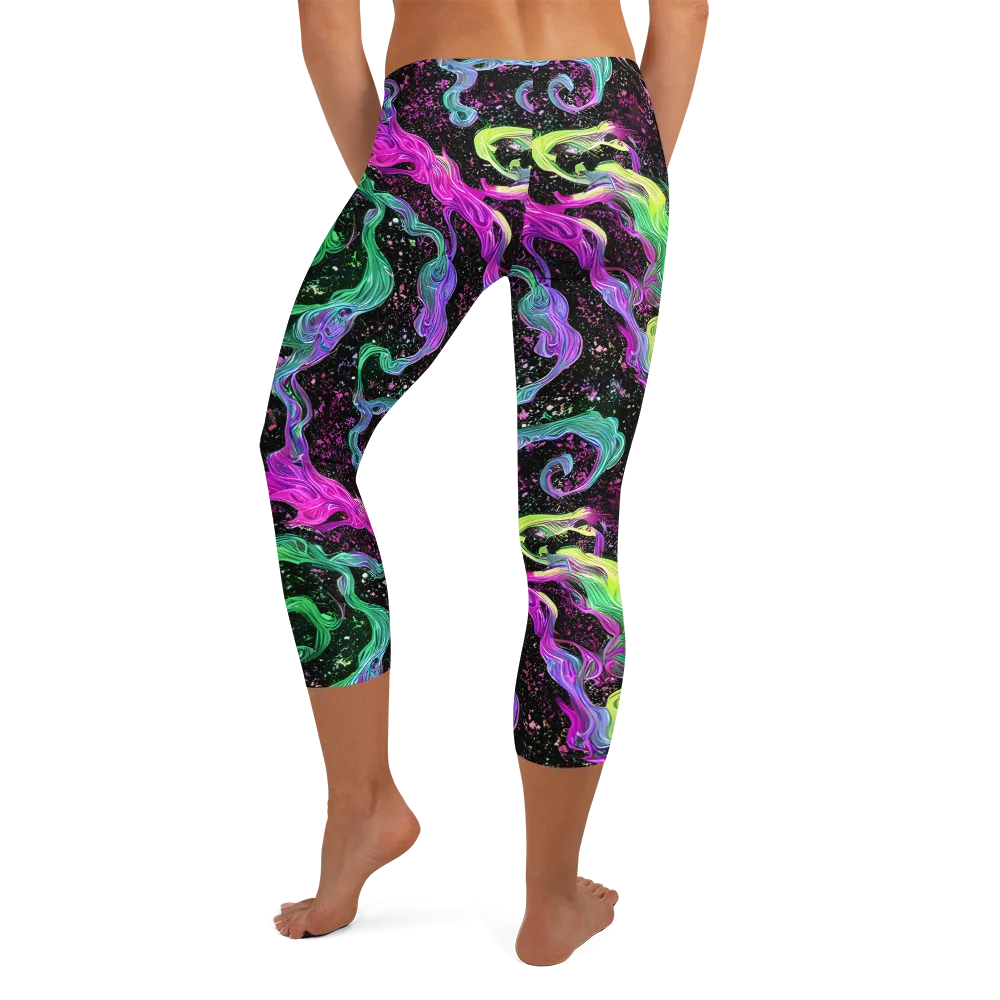 Fluid Afterglow on Capri Leggings — Back
