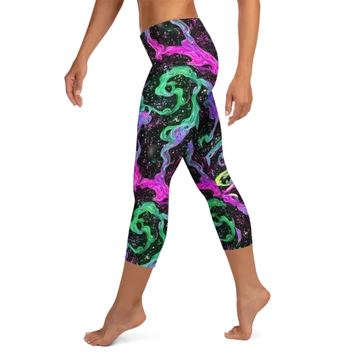Fluid Afterglow on a Capri Leggings