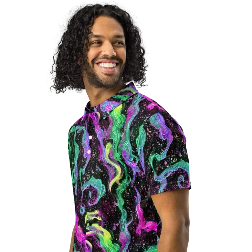 Fluid Afterglow on a Men's Slim Fit Polo Shirt