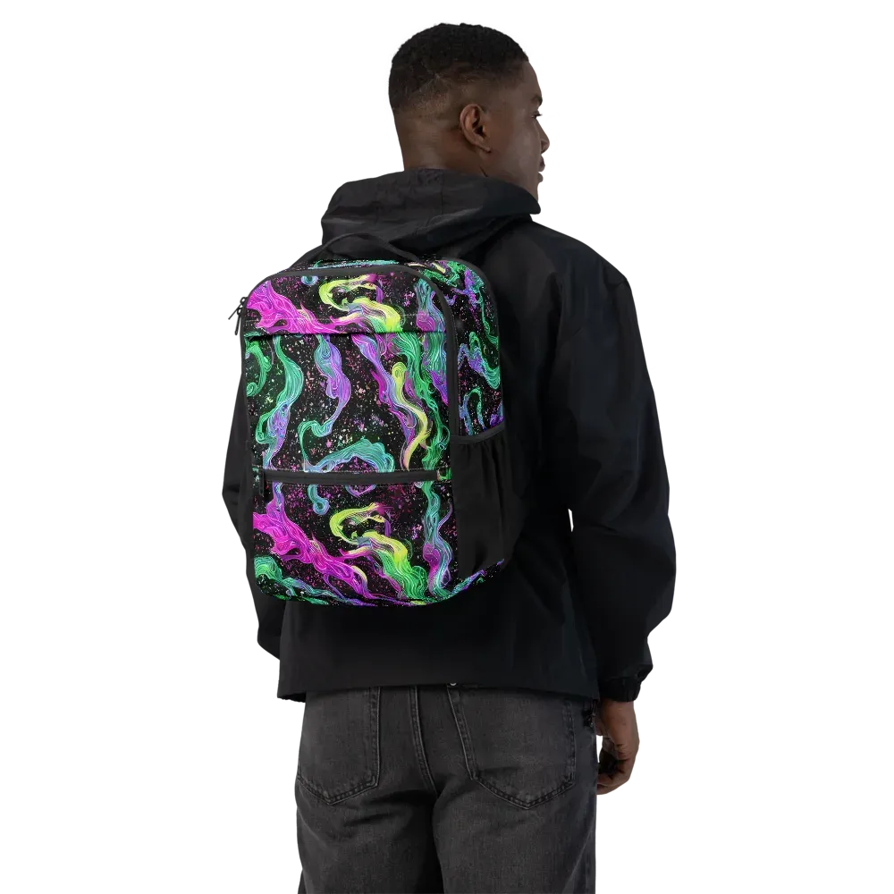 Fluid Afterglow on Utility Backpack — Back