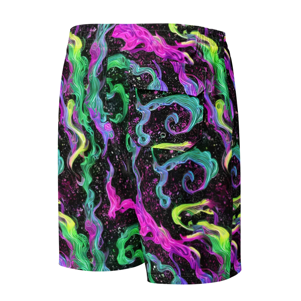 Fluid Afterglow on Men's Board Shorts — Back