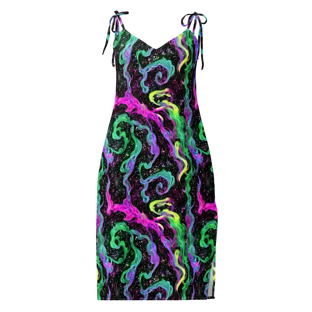 Fluid Afterglow on Slip Dress — Front