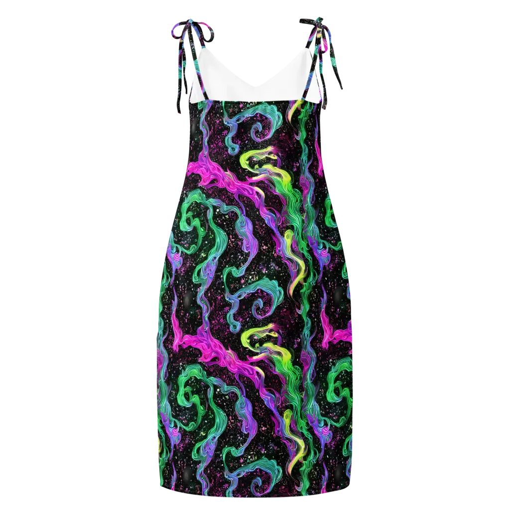 Fluid Afterglow on Slip Dress — Back