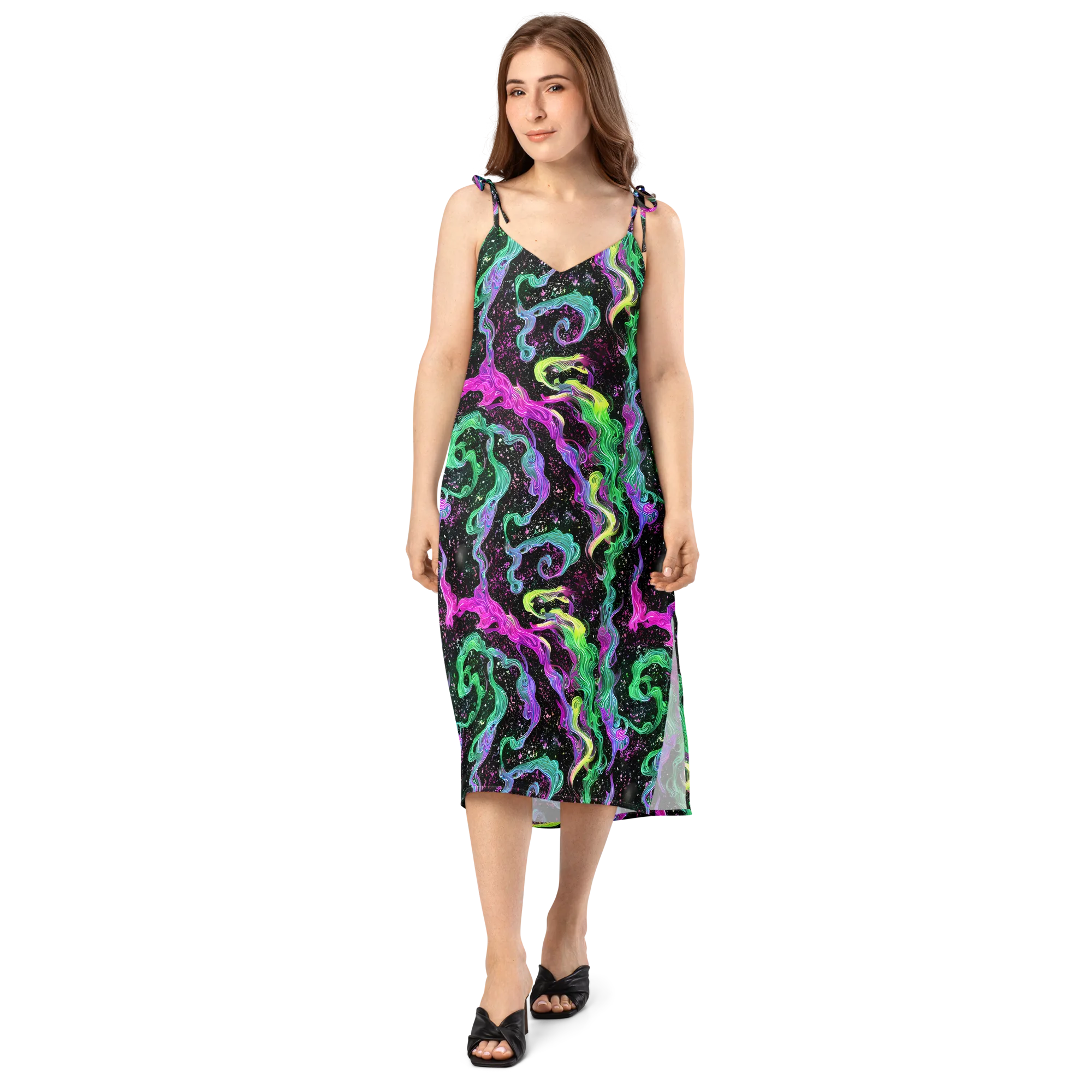 Fluid Afterglow on Slip Dress — Front