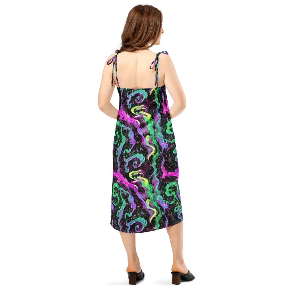 Fluid Afterglow on Slip Dress — Back