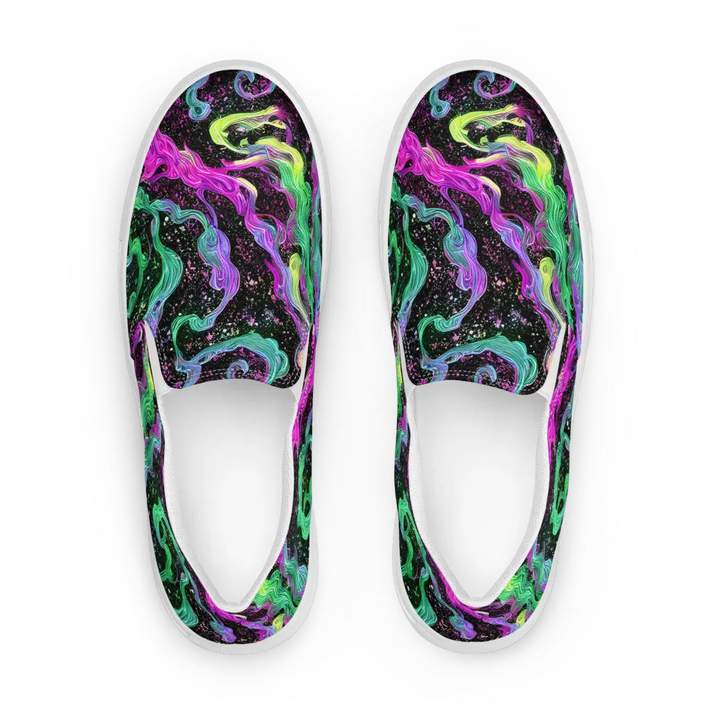 Fluid Afterglow on Men's Slip-On Canvas Shoes — Front