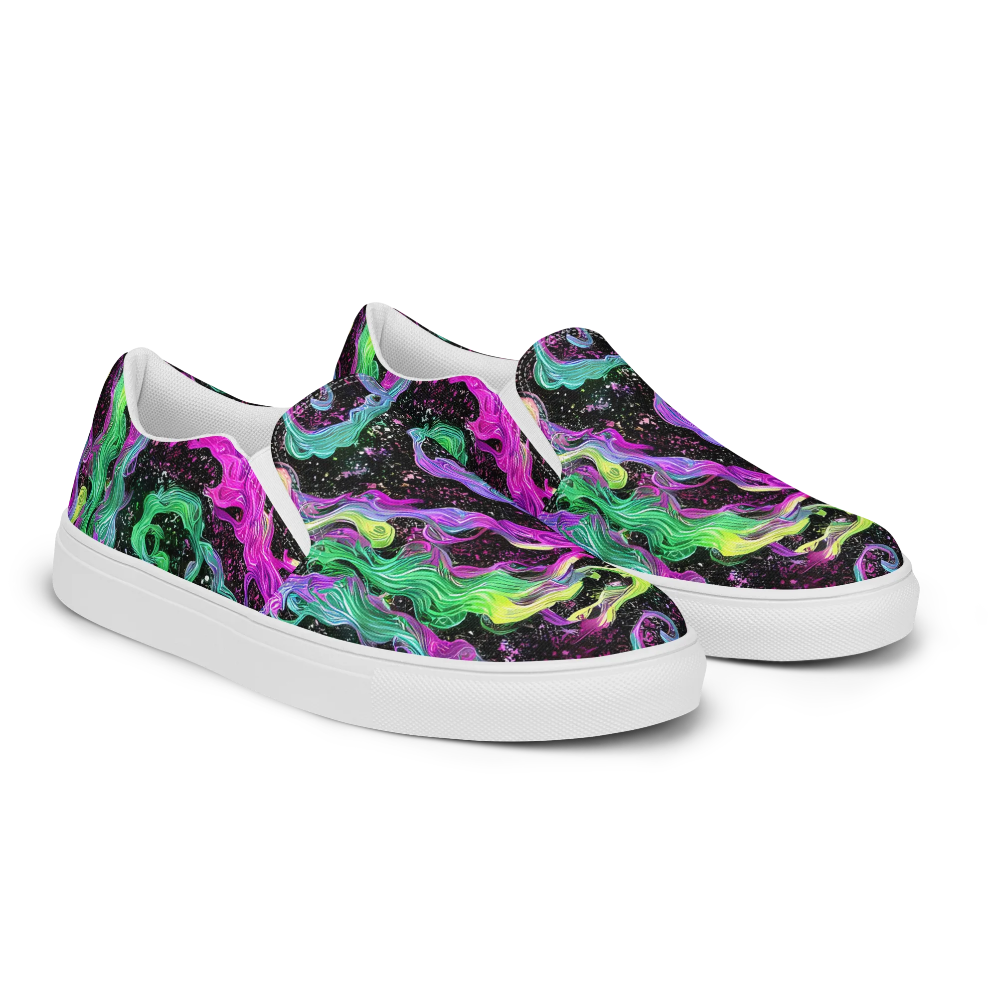 Fluid Afterglow on Men's Slip-On Canvas Shoes — Right Front