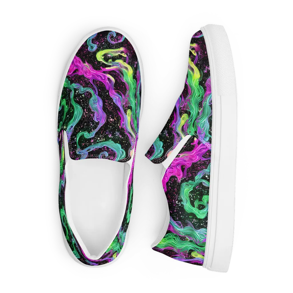 Fluid Afterglow on Men's Slip-On Canvas Shoes — Front