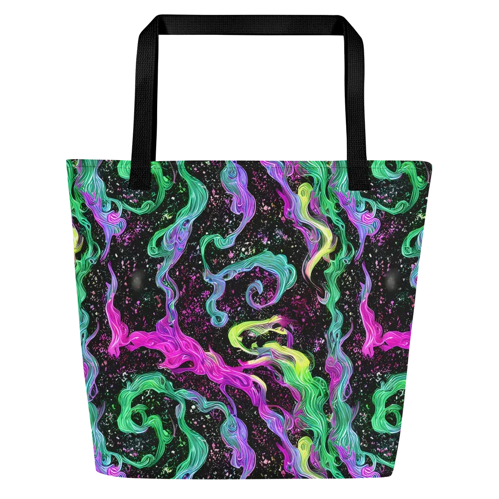 Fluid Afterglow on Large Tote Bag W/ Pocket — Front