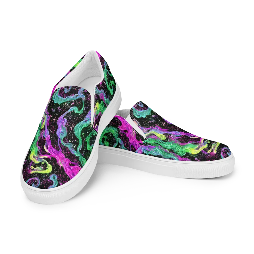 Fluid Afterglow on Women's Slip-On Canvas Shoes — Left Front