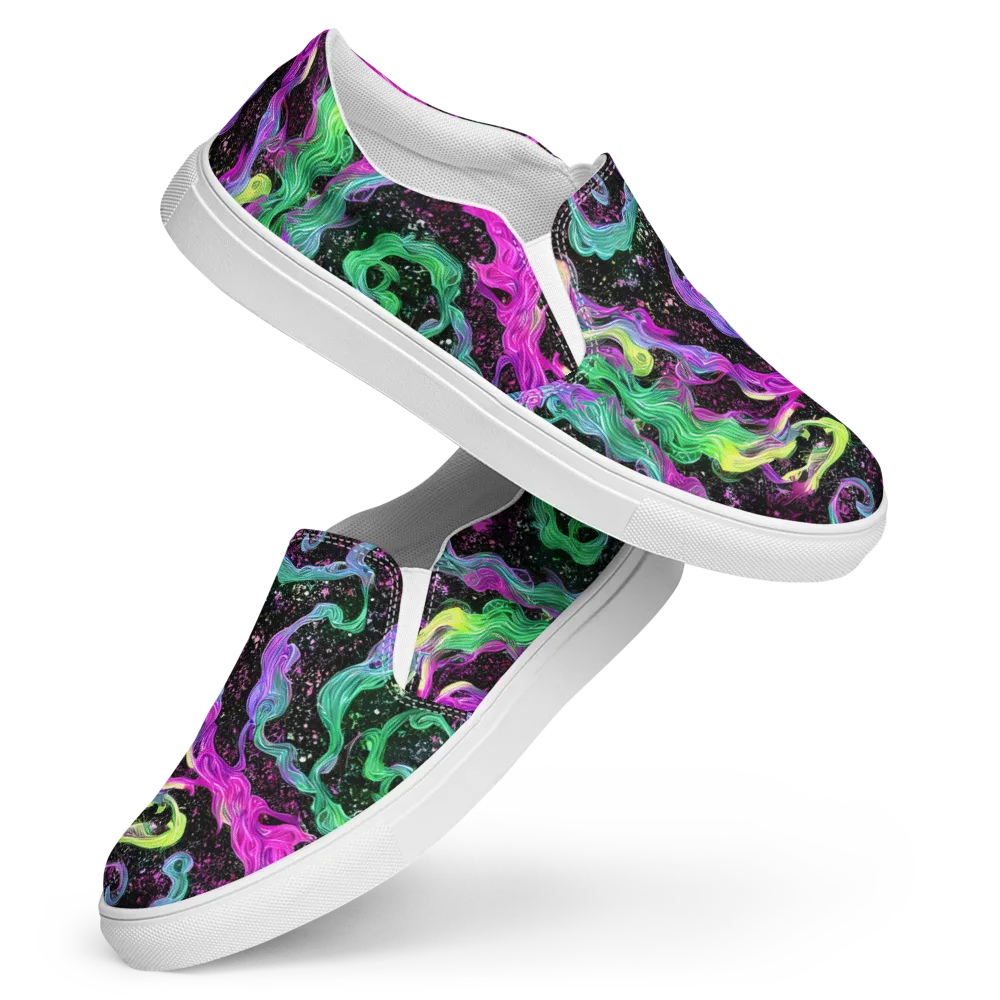 Fluid Afterglow on Women's Slip-On Canvas Shoes — Front