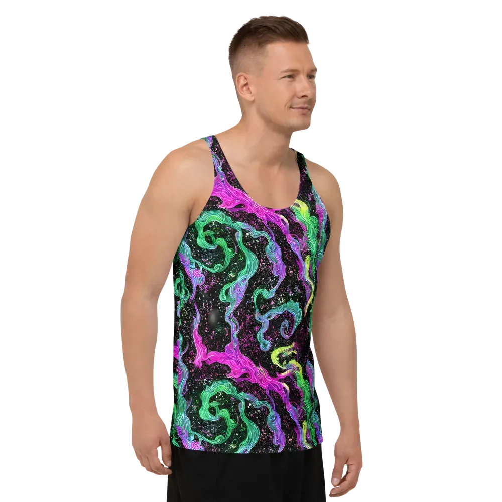 Fluid Afterglow on Men's Tank Top — Right Front