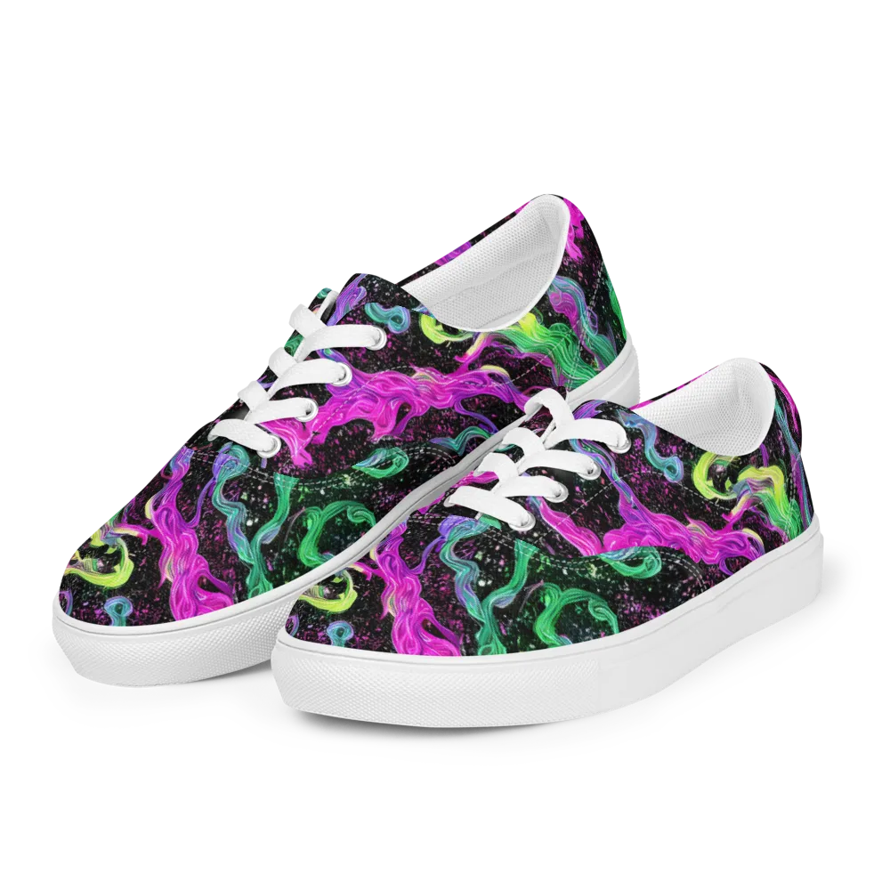 Fluid Afterglow on Men's Lace-Up Canvas Shoes — Left Front