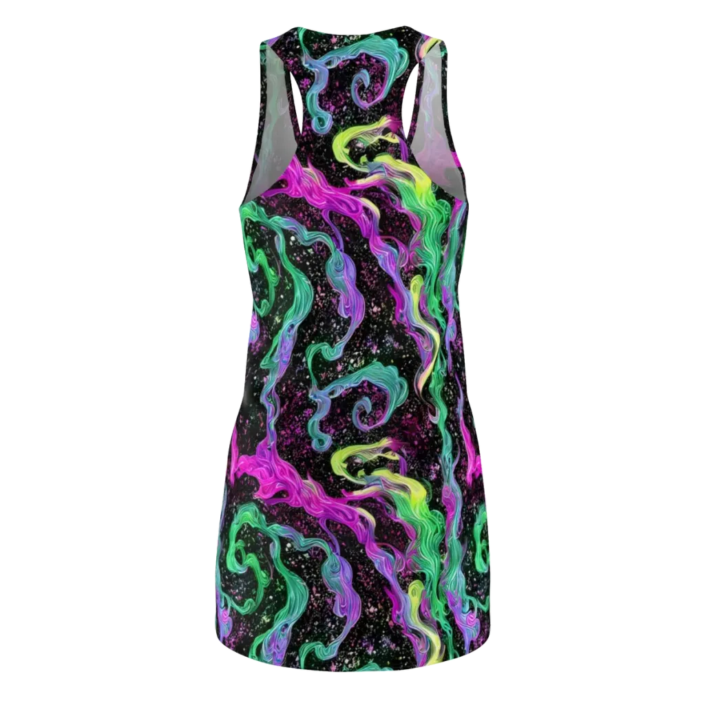 Fluid Afterglow on Racerback Dress — Back