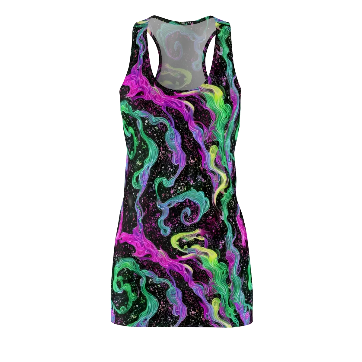 Fluid Afterglow on Racerback Dress — Front