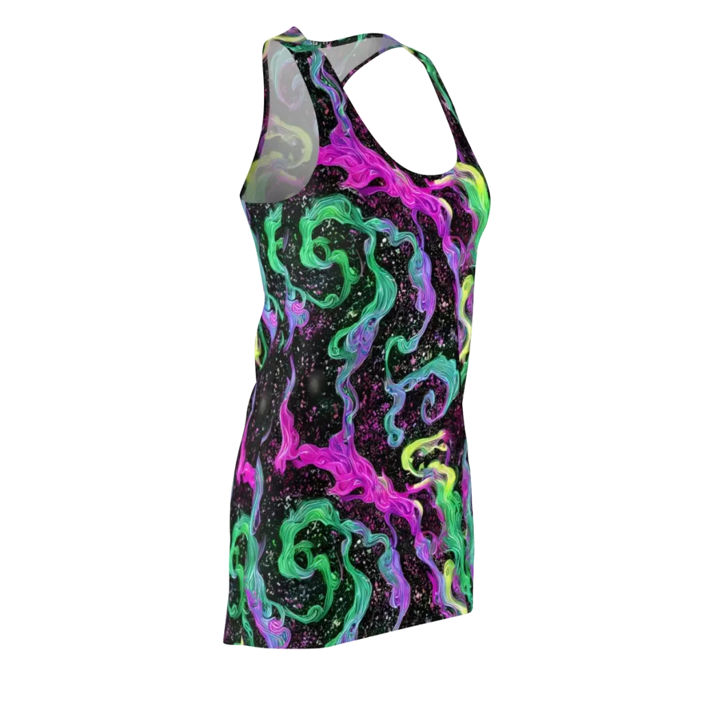 Fluid Afterglow on Racerback Dress — Front Side