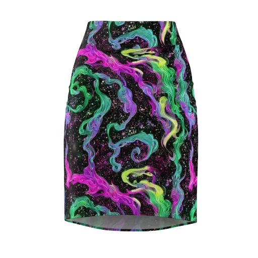 Fluid Afterglow on a Pencil Skirt