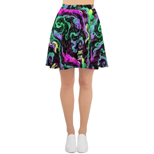 Fluid Afterglow on a Skater Skirt