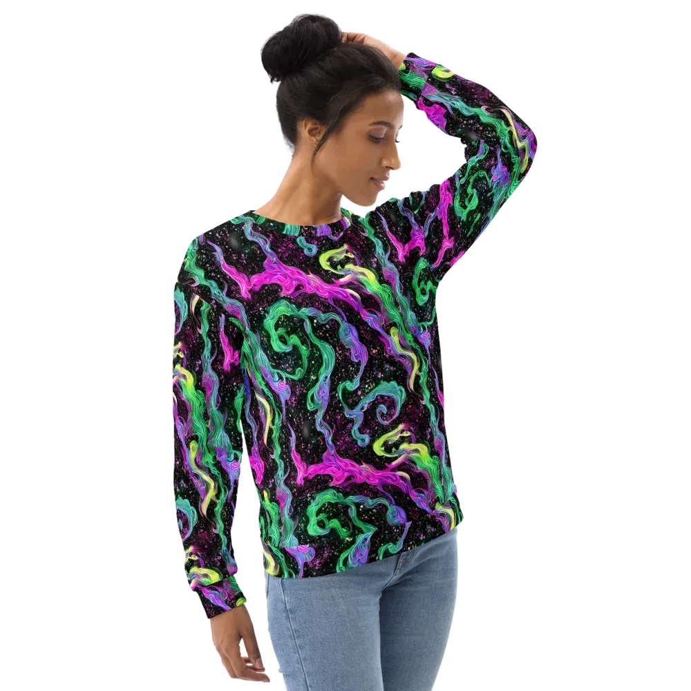 Fluid Afterglow on Sweatshirt — Right Front
