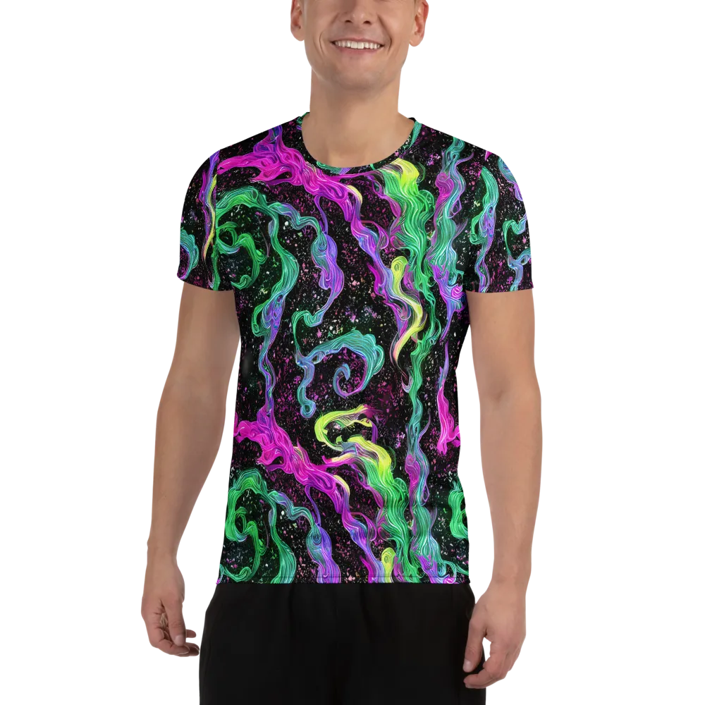 Fluid Afterglow on Men's Athletic T-Shirt — Front
