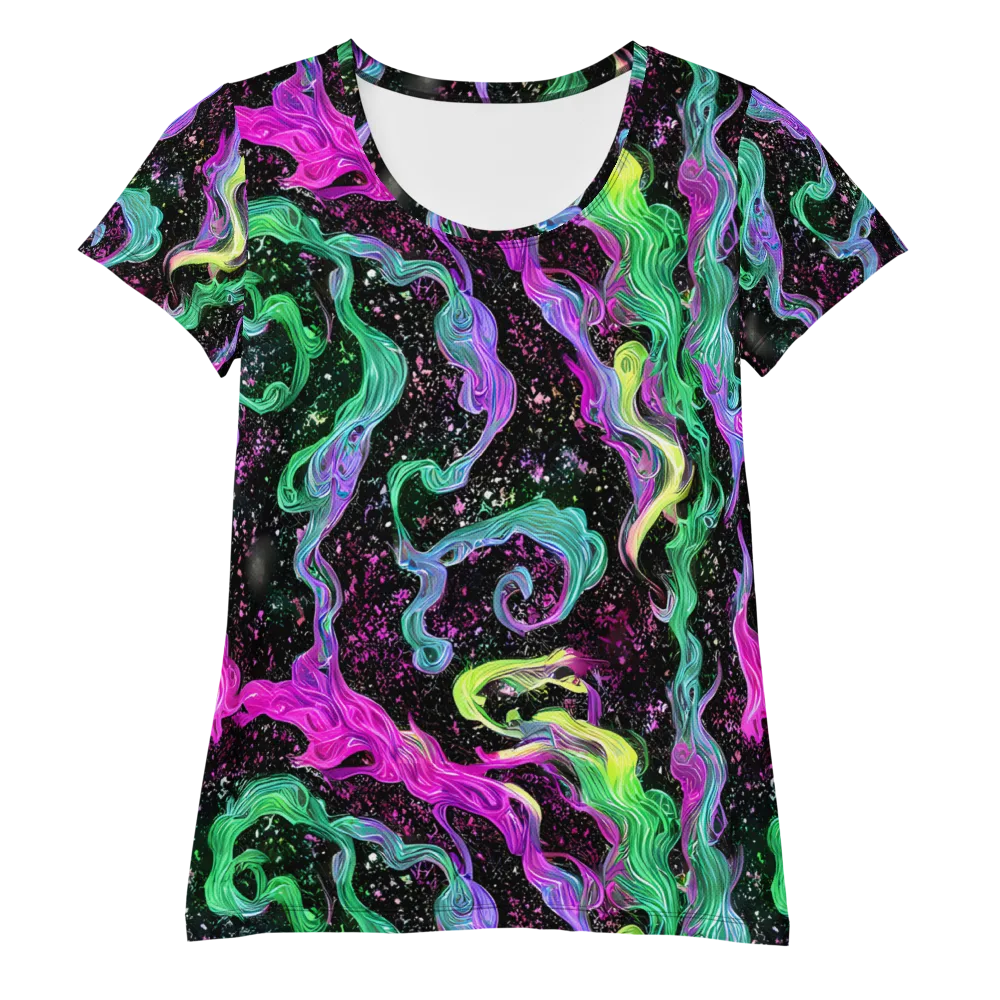 Fluid Afterglow on Women's Athletic T-Shirt — Front