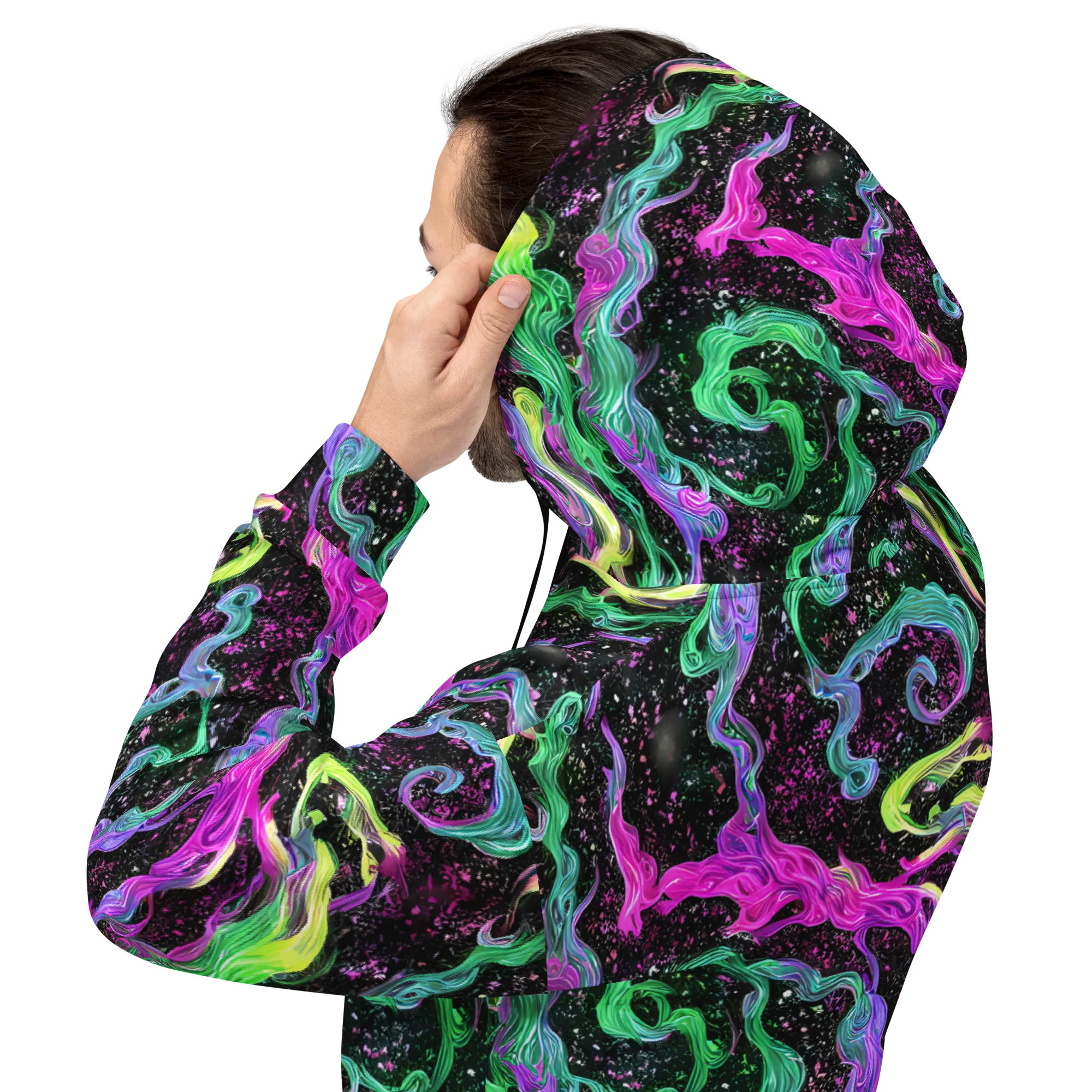 Fluid Afterglow on Hoodie — Back