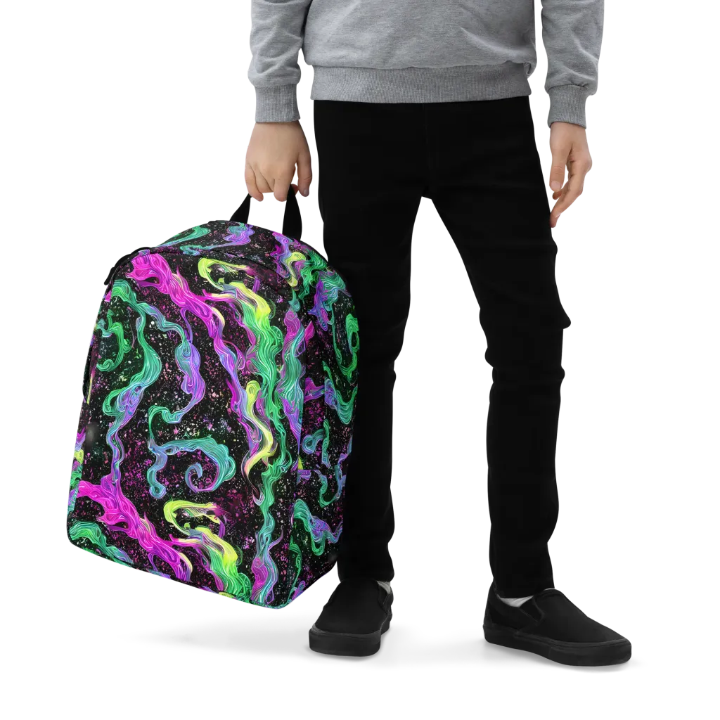 Fluid Afterglow on Minimalist Backpack — Zoomed-in