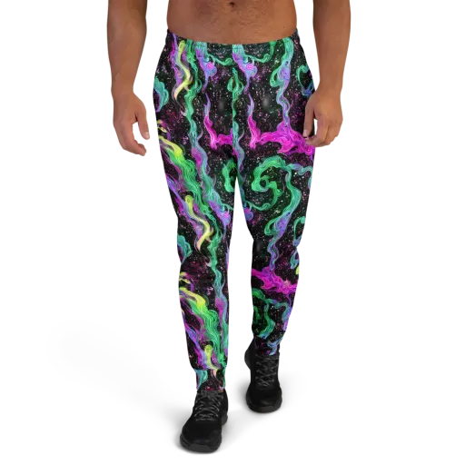 Fluid Afterglow on a Men's Joggers