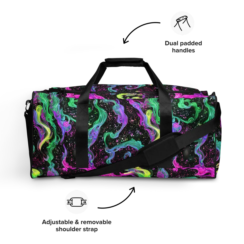 Fluid Afterglow on Duffle Bag — Front