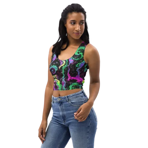 Fluid Afterglow on a Crop Top