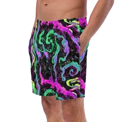 Fluid Afterglow on a Swim Trunks