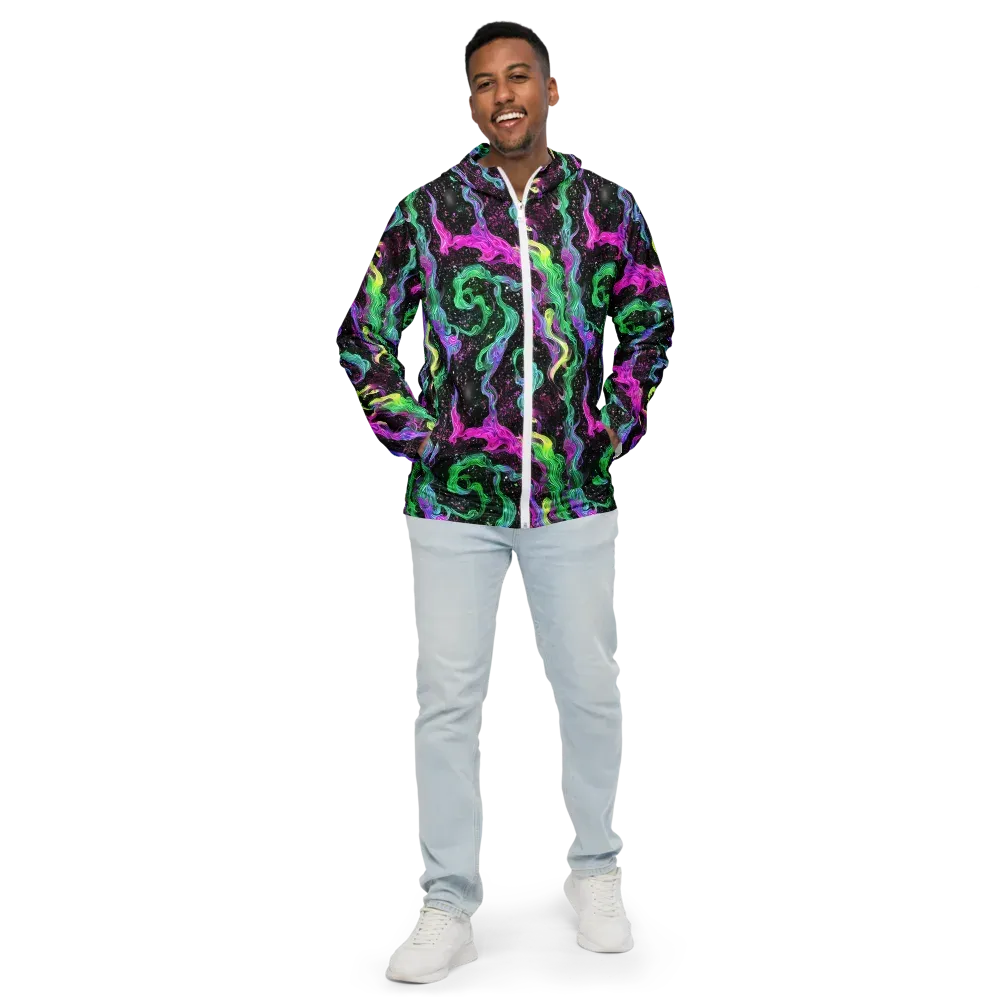 Fluid Afterglow on Men's Windbreaker — Front