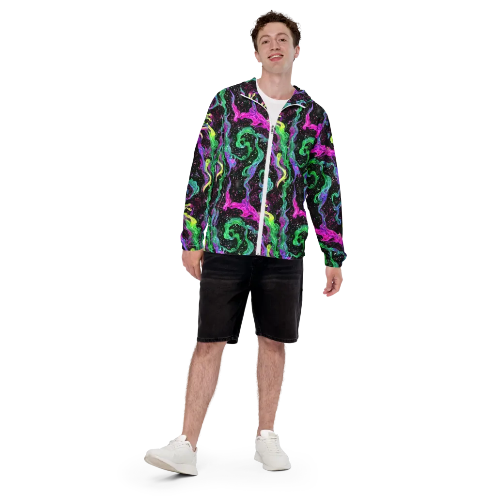 Fluid Afterglow on Men's Windbreaker — Front