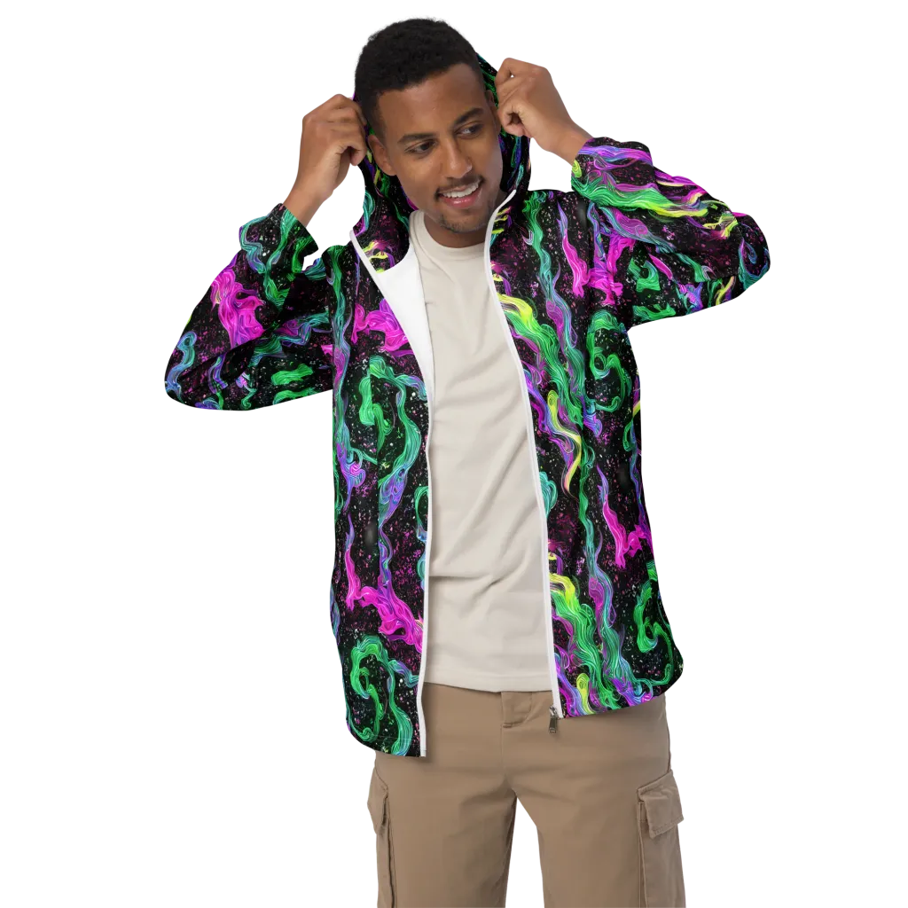 Fluid Afterglow on Men's Windbreaker — Front