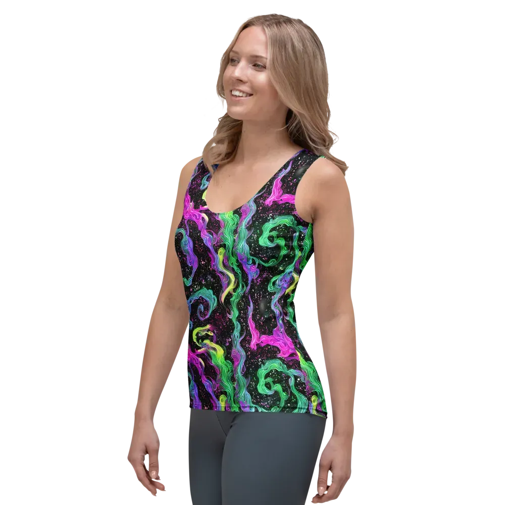 Fluid Afterglow on Women's Tank Top — Left Front