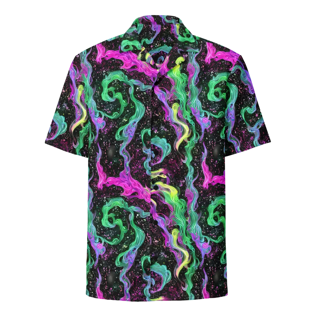 Fluid Afterglow on Button Shirt — Front