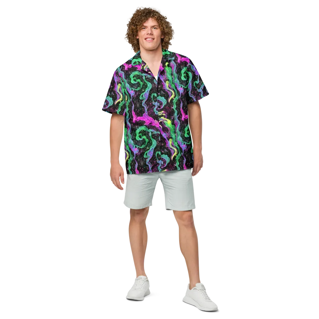 Fluid Afterglow on Button Shirt — Front