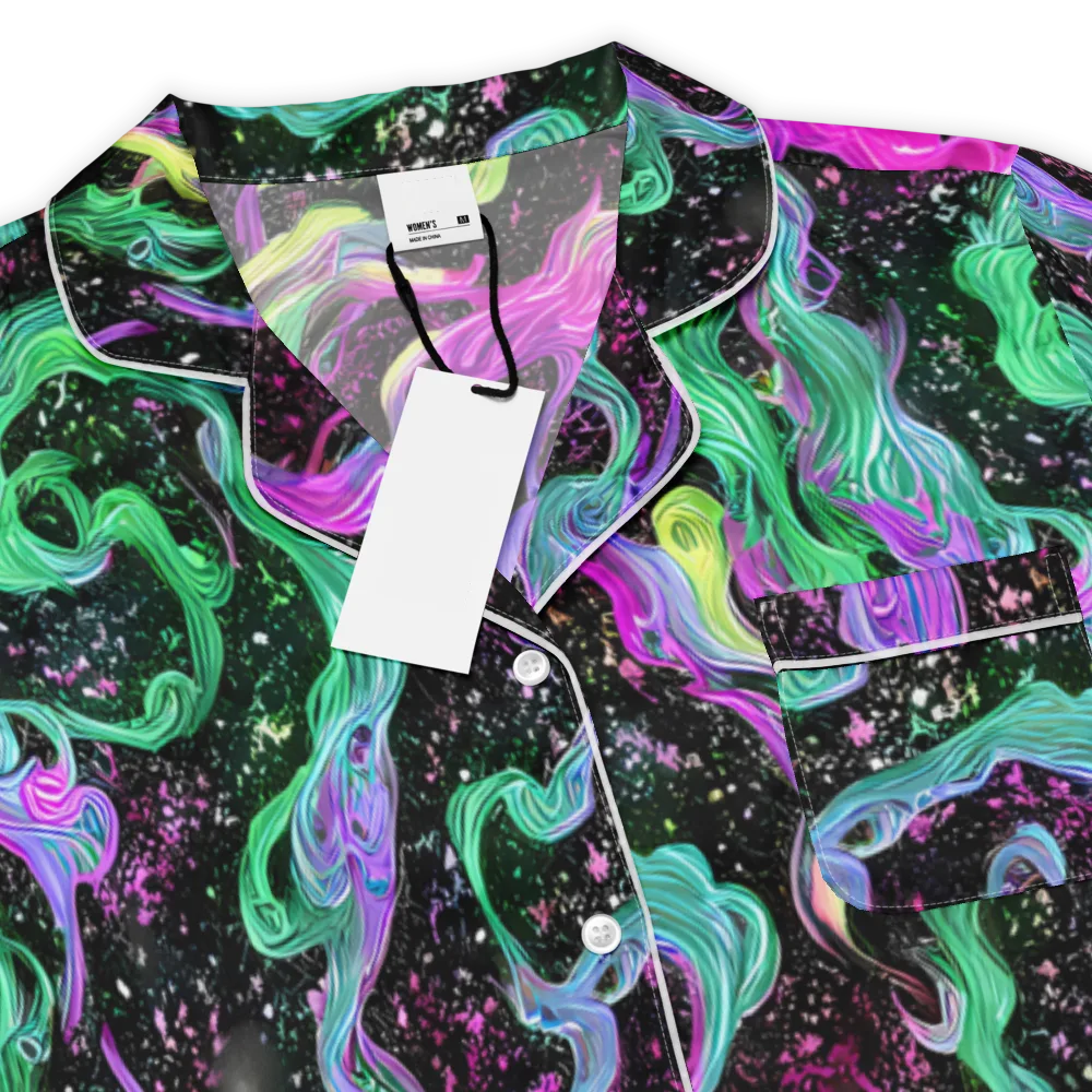 Fluid Afterglow on Women's Short Sleeve Pajama Top — Product details