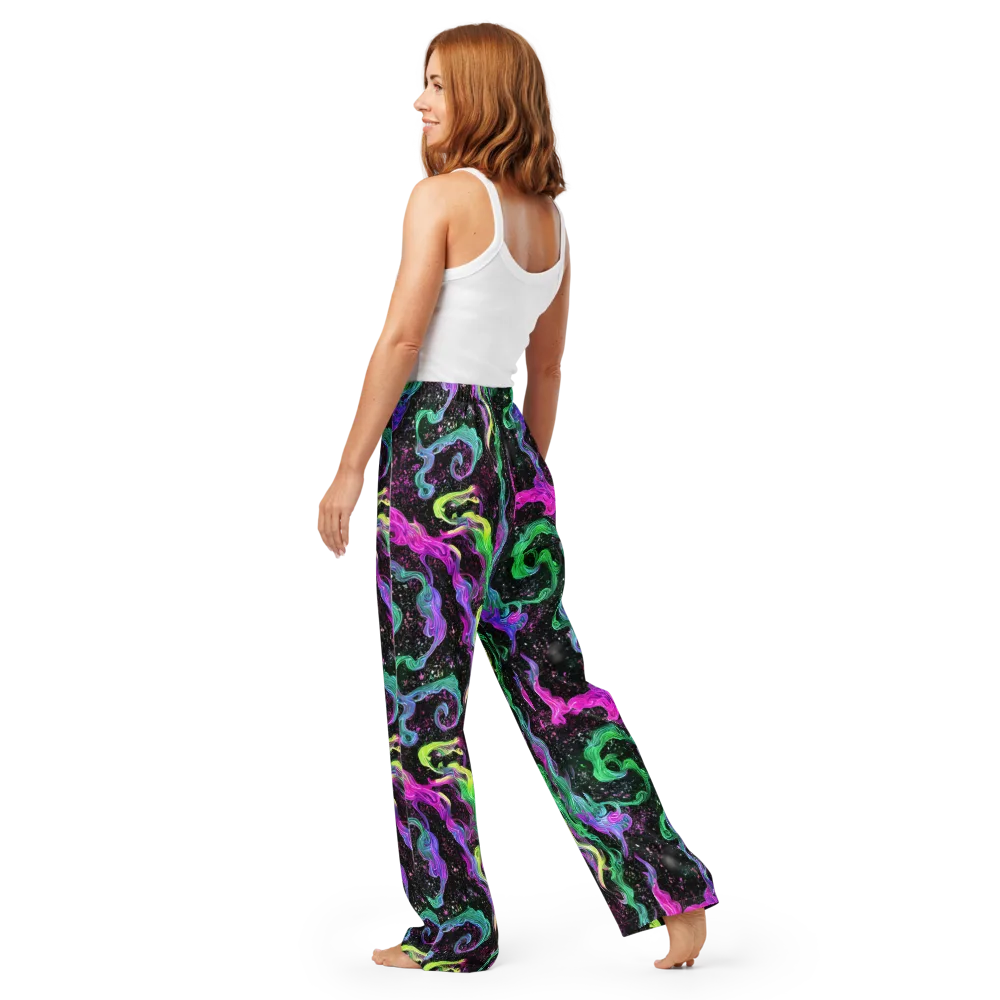 Fluid Afterglow on Women's Pajama Pants — Back