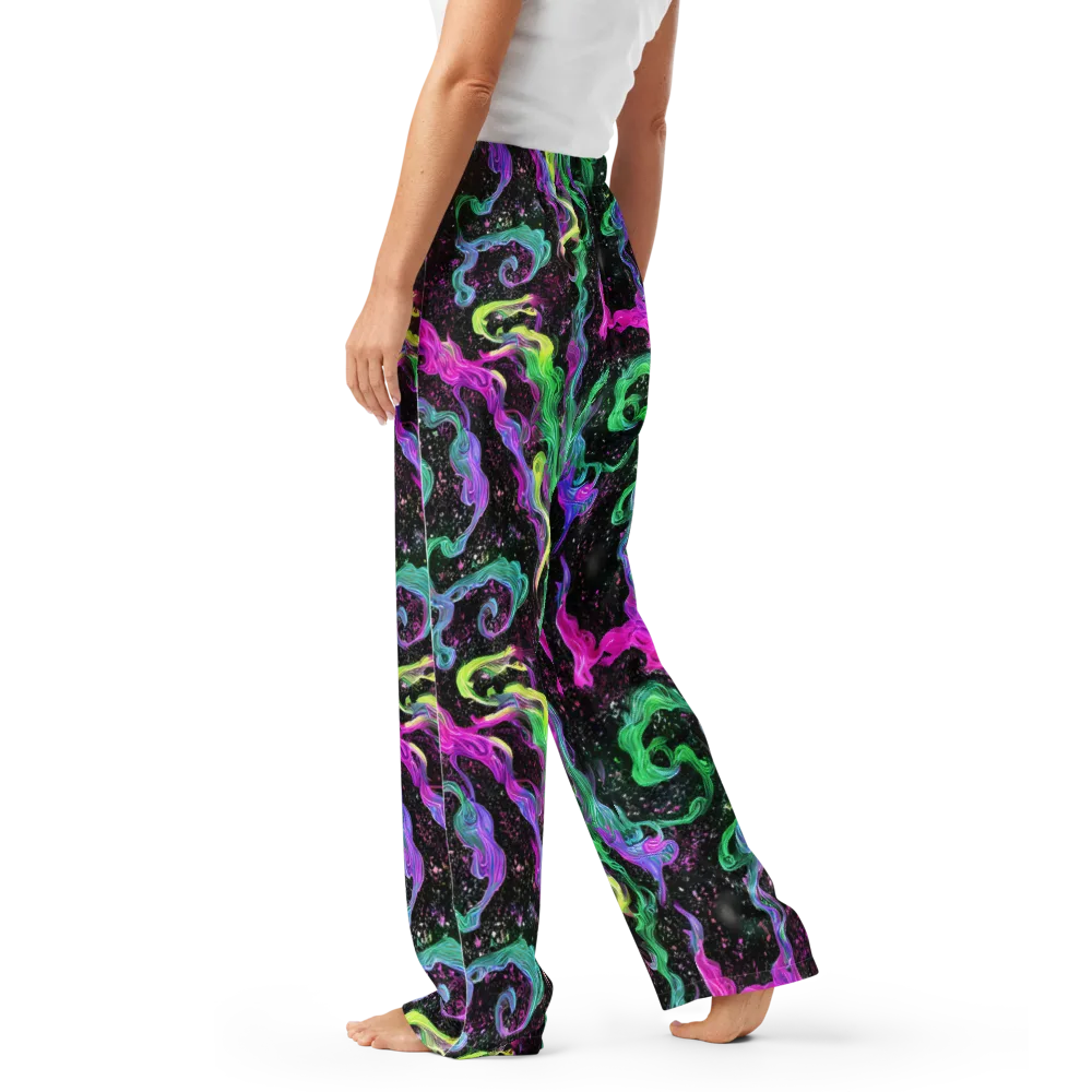 Fluid Afterglow on Women's Pajama Pants — Left