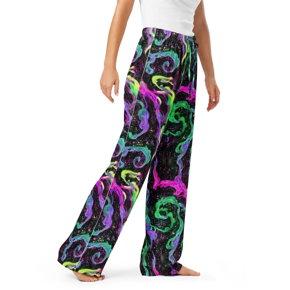 Fluid Afterglow on Women's Pajama Pants — Right Front