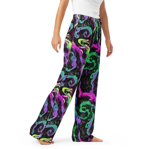 Fluid Afterglow on a Women's Pajama Pants
