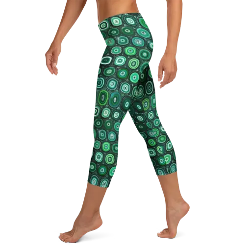 Verdant Orbit on a Capri Leggings