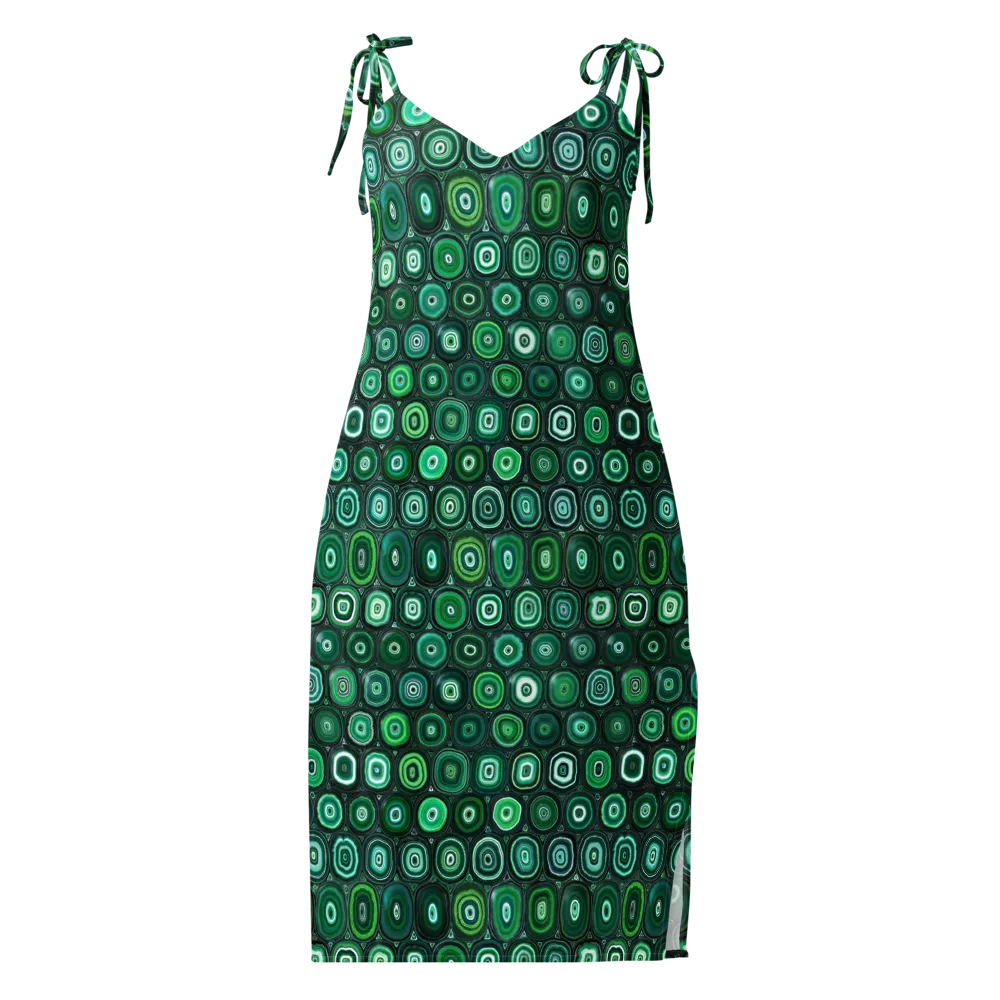 Verdant Orbit on Slip Dress — Front